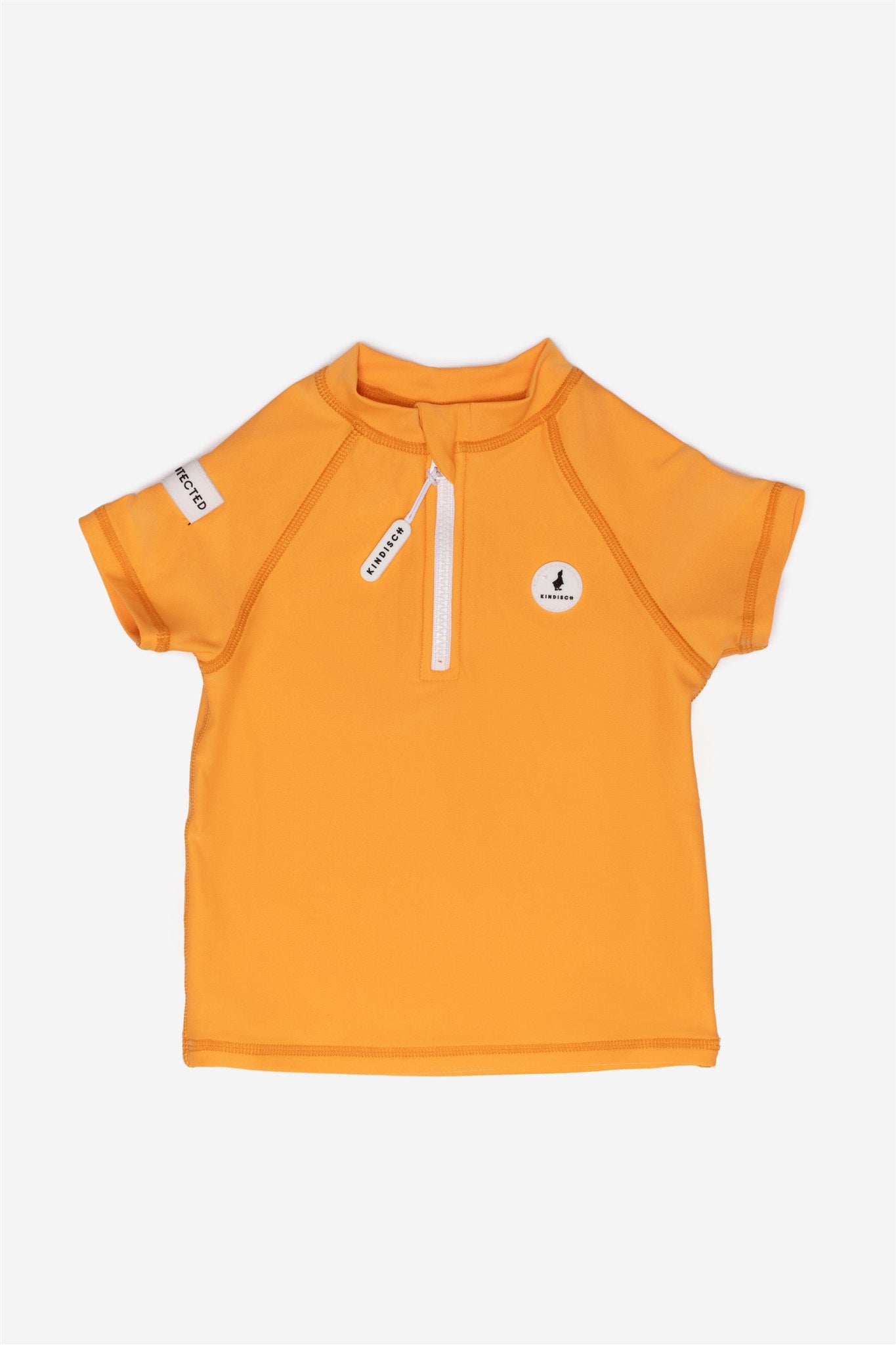 UV-Shirt kurzarm - Orange – Vorderansicht – von KINDISCH