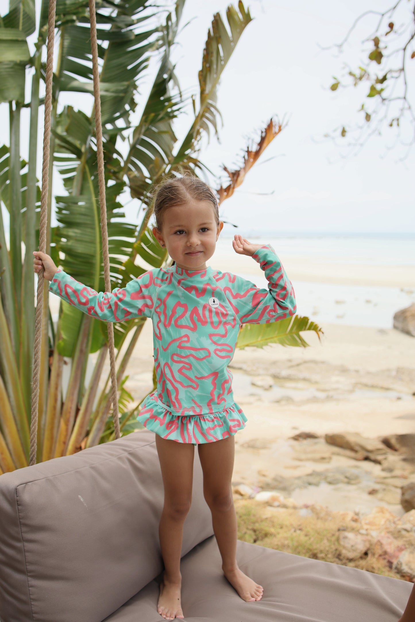 Girls 2-piece - CORAL