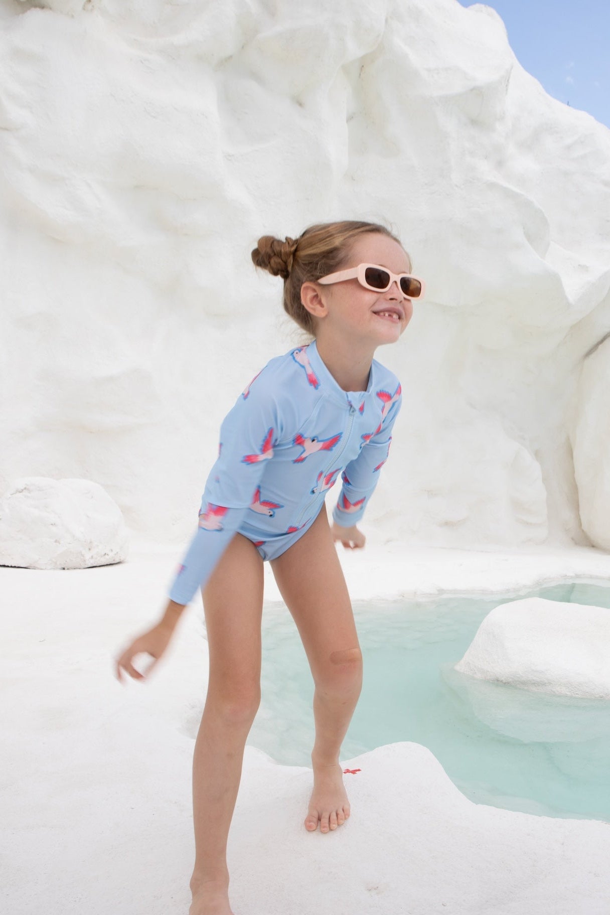 Girls Badeanzug langarm - PARROT